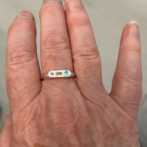 【CaitlynMinimalist】サファイア スタッキングリング★3Pセット Set of 3: Thin Diamond Gemstone Stacking Rings Set | Caitlyn