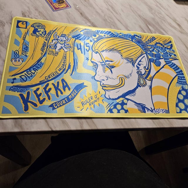 KEFKA Charged Lemonade Metallic Foil Goldsaber Playmat - Etsy