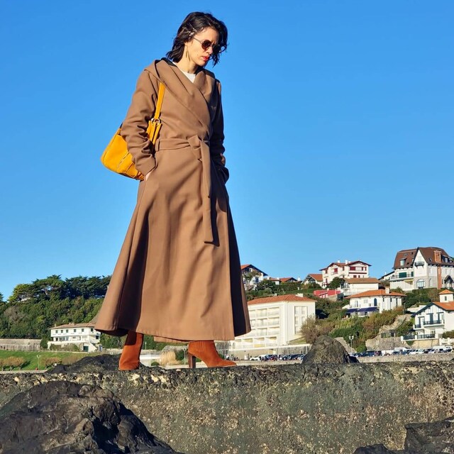 【美品】JUEMI Double Drawstring Long Coat 美品】JUEMI Double Drawstring Long Coat