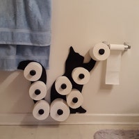 Katzen Toilettenpapierhalter Aus Eisen – Stylischer Ständer Für Bad & Küche