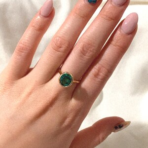 Emerald ring design clearance for little finger