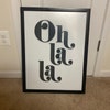 Oh La La Print, Bold Oh La La Poster, Oh La La Wall Art, Fancy Oh La La ...