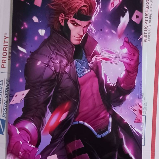 Gambit X-men Poster | Marvel Wall Art, Remy Lebeau print, Xmen
