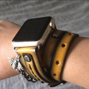 Steampunk Apple Watch Leather Band 40mm 