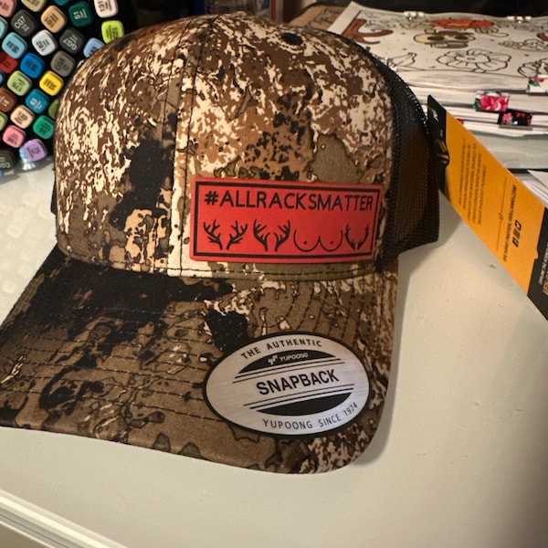All Racks Matter Hunting Trucker Hat (over 40 Hat Choices, 15 Patch ...
