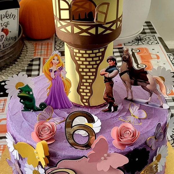Rapunzel Tangled Cake Topper - Princess - Princess Birthday Party ...