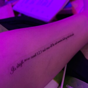 Customized temporary tattoos fake tattoos your words set of 2 | Etsy