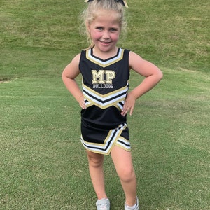 Black and gold clearance cheer uniform