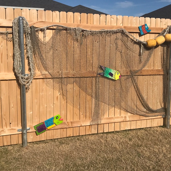 Real Fish Net - 10 Ft X 10 Ft, KNOTLESS - Strong Netting for Golf ...