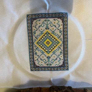 カントリー雑貨 刺繍縦型フレーム額 ・ボート♥️ラビットDOLL 15 Dollhouse Miniature Rug Cross Stitch Pattern - Etsy