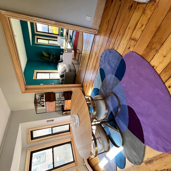 Geometric Modern Cut Loop High Low Pile Hand Tufted Rug for Living Room ...