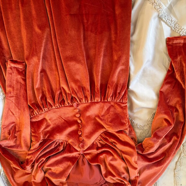 long sleeve plus size velvet vintage for women casual loose autumn winter dress main image 0