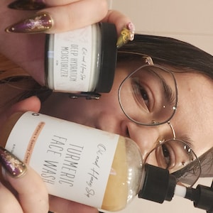 Turmeric Face Wash / Turmeric Cleanser / All Natural Face Wash / Hydrating Cleanser / Face Wash for Acne / Organic Face Wash