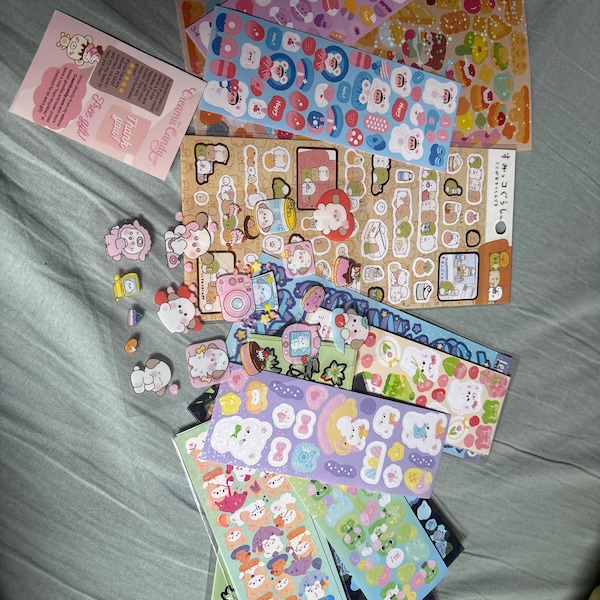 Huge Deco Polco Stickers Sheets Pack| Cute Korean Stickers Set ...