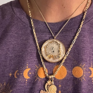 スモーキーブルーRose coin necklace-EMF スモーキーブルーRose coin necklace-EMF SMOKY BLUE ONLINE