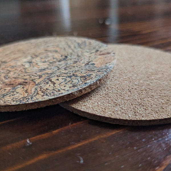 Portugal Cork Table Mats Placemats Set, Rectangular, Stain Heat Water ...