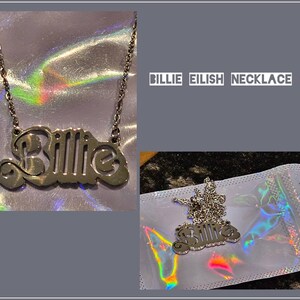 Billie Eilish Barbie-inspired Stainless Steel Necklace, Keychain
