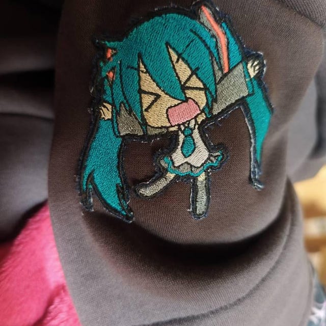 Hatsune Miku Embroidery Design (digital File) - Etsy Israel