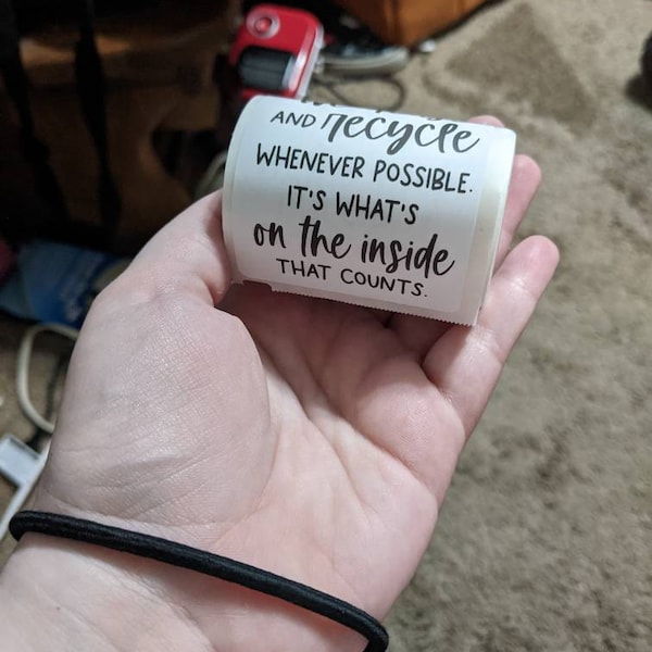 We Reuse and Recycle Stickers, Recycle Label, Packaging Business ...