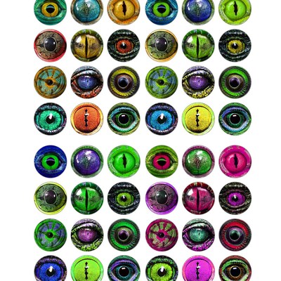 LIZARD EYES Printable Craft Circles Amphibian, Animal Eye Images ...