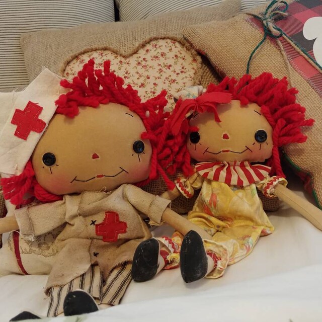 Primitive Raggedy Ann Circus Doll - Etsy