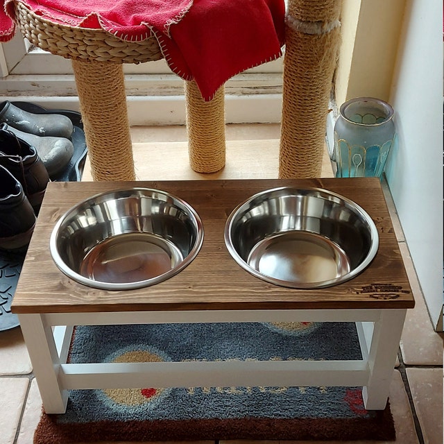 Loving Pets Wooden Layton Diner Dog Bowl — Concord Pet Foods & Supplies