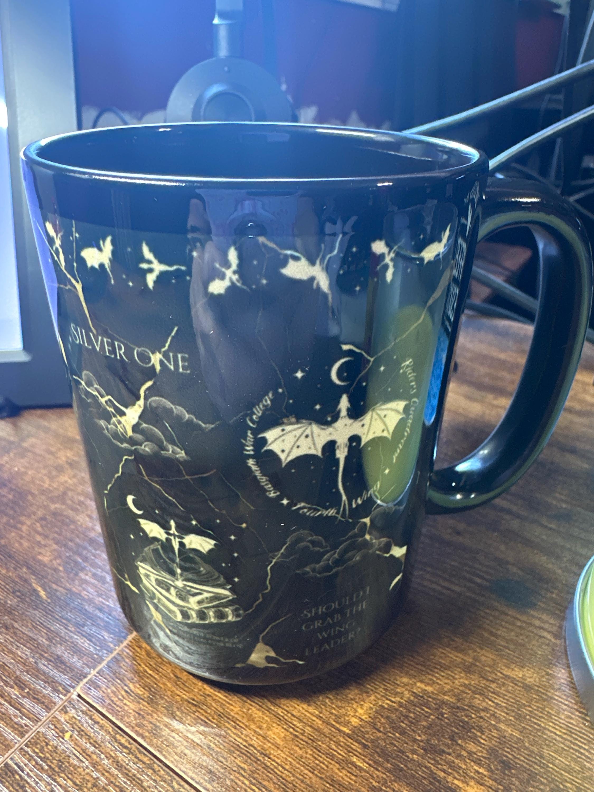 Fourth Wing Mug Bookish Dragon Mug Romantasy Mug for Xaden Riorson Fans BookTok Mug Gift for Wife Cute Bookish Mug Book Lover Gift