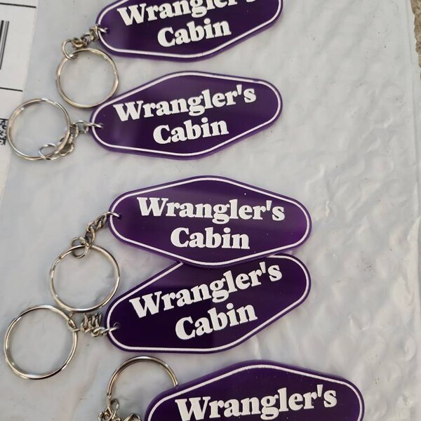 Are We Having Fun Yet Hotel Motel Keychain – The Silver Spider