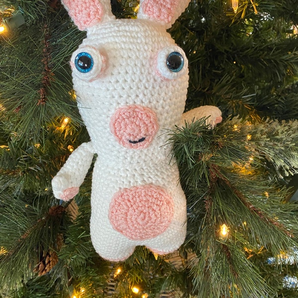 Raving Rabbid Pattern Raving Rabbid Crochet Pattern - Etsy