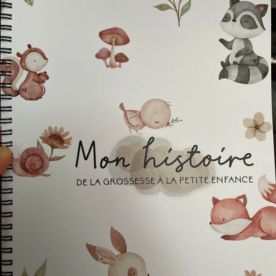 EULENTALER Journal De Bébé Original Boho I Conçu Par Des éducateurs I Avec De Jolis Animaux De La Forêt Et Du Papier Solide I Beaucoup D'espace Pour Les Photos I Album Bébé