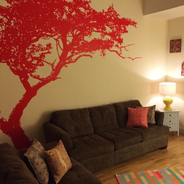 Large Wall Tree Decal Forest Decor Vinyl Sticker Highly Detailed ...
