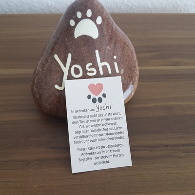 Glücksstein mit Spruch Für dich soll jeden Tag die Sonne Etsy.de