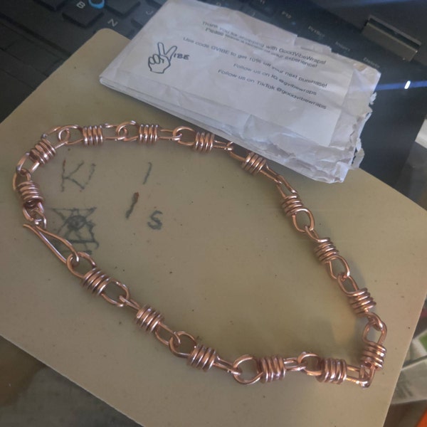 Pure Copper 3mm Ball Chain Necklace - Arthritis Pain Relief, Made In USA 5 thumbnail image