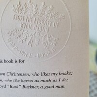 Tampon Gaufrage Personnalisé Pour Livres - Embosseur Avec Ex Libris, Cadeau Pour Bibliophiles