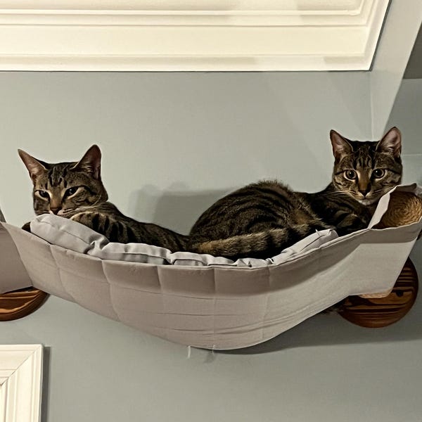 Image showcasing Cat Wall Set, Cat Wall Mount, Cat Wall Furniture, Cat Climbing Wall ...