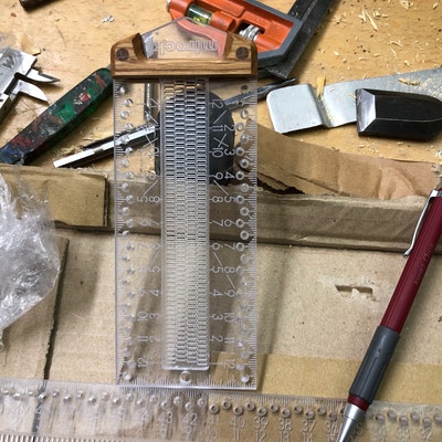 Mirock Square Metric Brass 120mm Nice Gift for Woodworker - Etsy