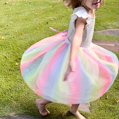 Girl's Lavender Mermaid Shinning Ballerina Tutu Dress/little Girl Dance ...