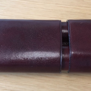 Leather Pen Case for Two Pens Fountain Pen Case for Man - Etsy