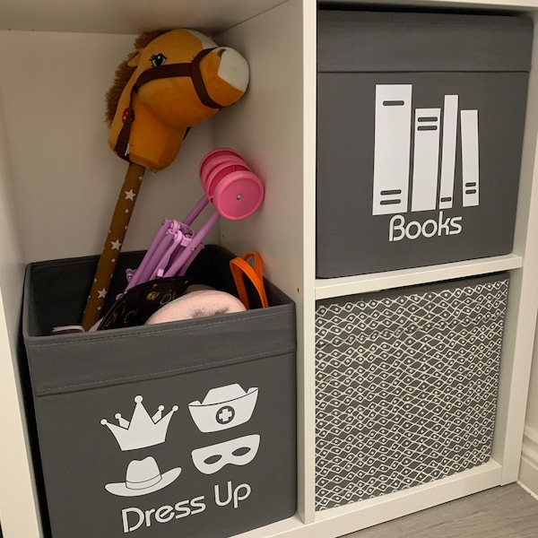 Toy Storage Decals | Toy Box Labels | Self-adhesive Personalised Decals ...