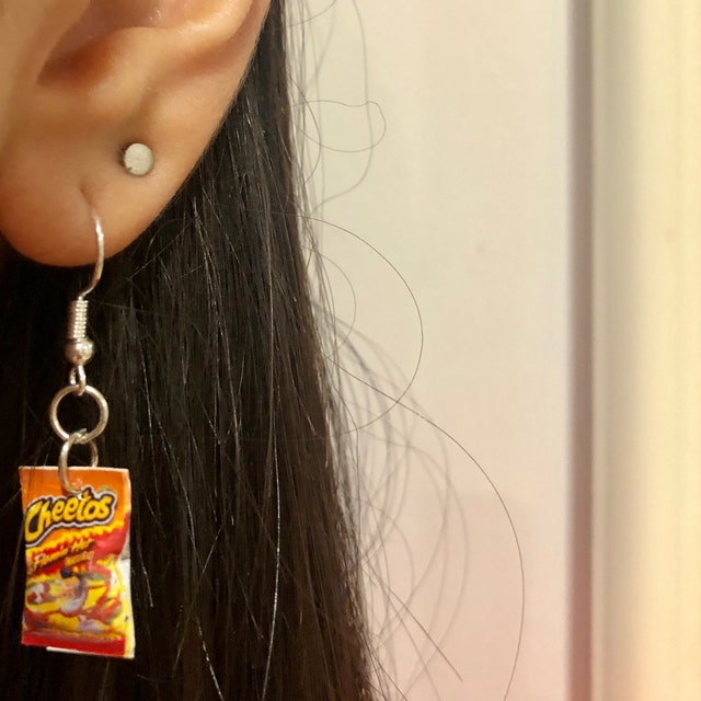 Buy Qminishop Miniature Cheetos Flaming Hot Dangle Earrings