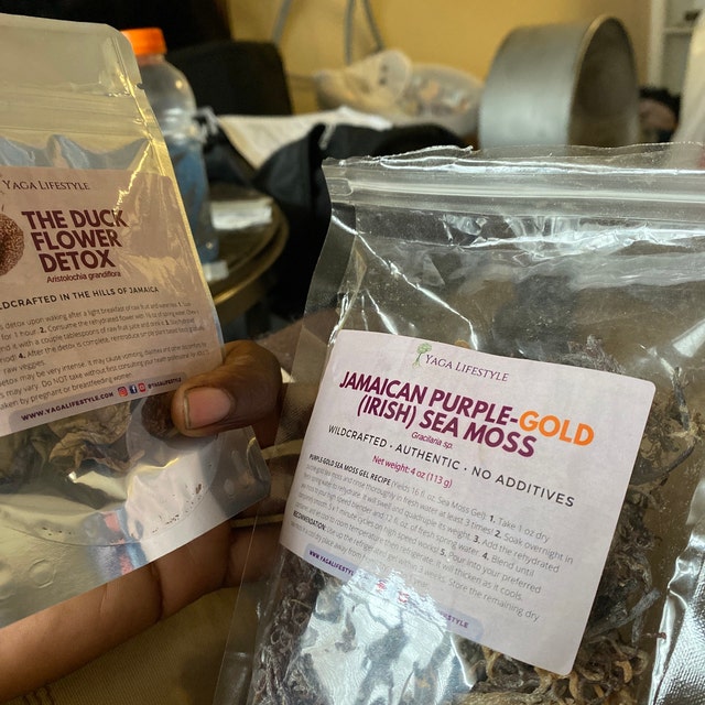 Jahno Herbs Jamaican Duck Flower Detox Flor de Pato, Palo Guaco, Alkaline Herbal Cleanse: Origins: Jamaica, 2 in Each Package