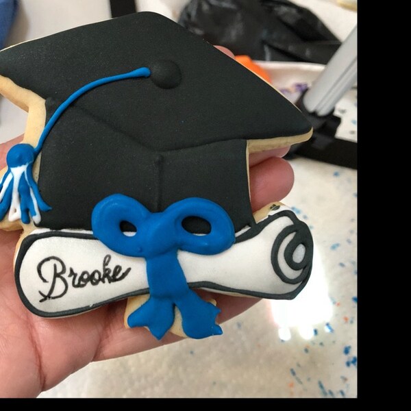 Graduation Cap With Diploma Cookie Cutter or Fondant Cutter and Clay ...