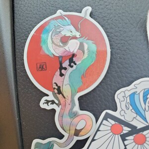Holographic Haku Sticker, Anime Sticker, Japanese Dragon Stationery - Etsy