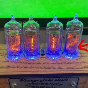 Nixie Tube Clock Electronic LED Glow Simulation Retro Modern Wooden 5V –  LONYIABBI