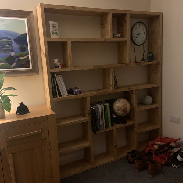 Reclaimed Wood Bookcase / Shelving Unit - Scaffold Furniture- Og - Etsy UK