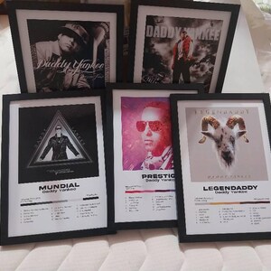 DADDY YANKEE Poster Pack (5x1) Printable Album Covers, Reggaeton