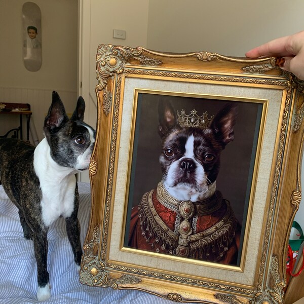 Custom Royal Pet Portrait, Renaissance Dog Painting From Photo, Animal ...