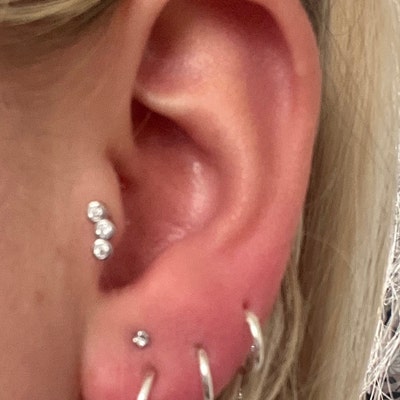 Sterling Silver Plain Creole Hoop Earrings – 925 Silver, Snap Closure, 19mm