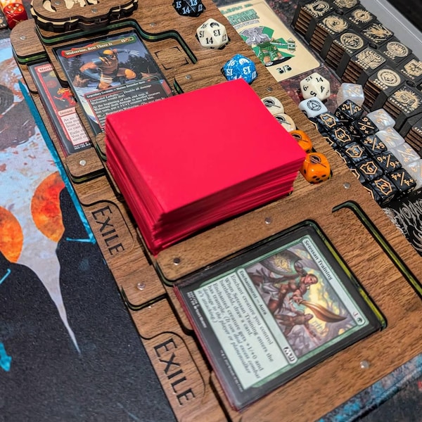 MTG Commander Deck Tray - Magic the Gathering Card Holder - Spearhead ...