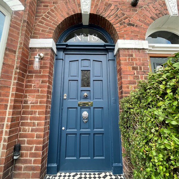 Premium Elegant Gold Fanlight Transom House Door Number, Modern Style ...